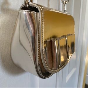 Salvatore Ferragamo Anna Metallic Cross Body Bag